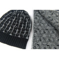 Mens Unisexe Hiver Écharpe Chaud Beanie Set Câble Écharpe Tricotée (SK807S)